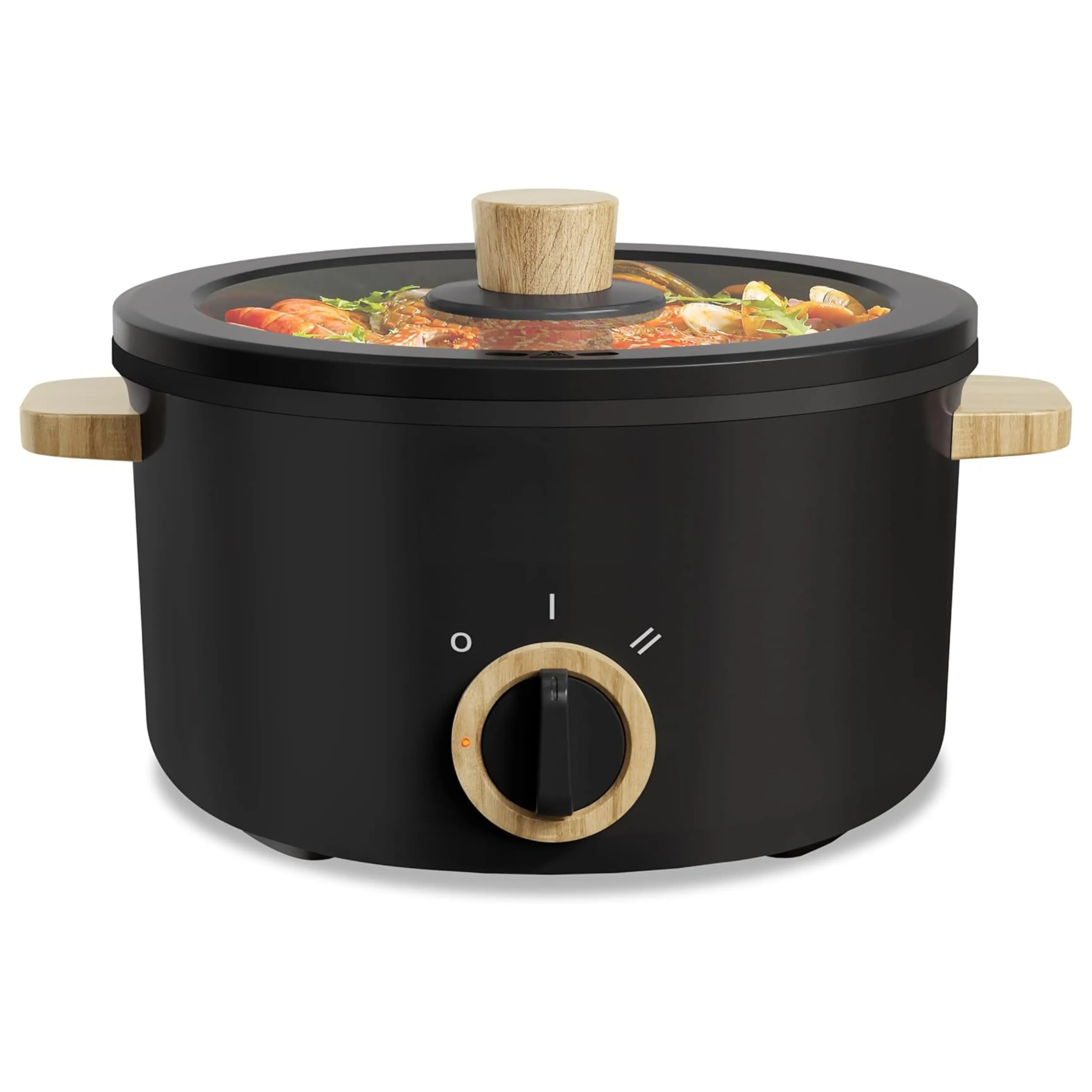 Hot Pot Electric, 2.5L Portable Electric Pot with Non-Stick Coating, Multi-functional Cooker for Stir Fry, Steak, Noodles, Soup, Portable Ramen Cooker for Dorm and Office, Black