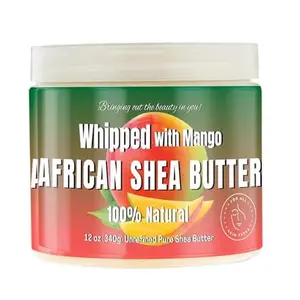 RA Cosmetics 100% Pure Whipped Shea Butter Mango 12oz
