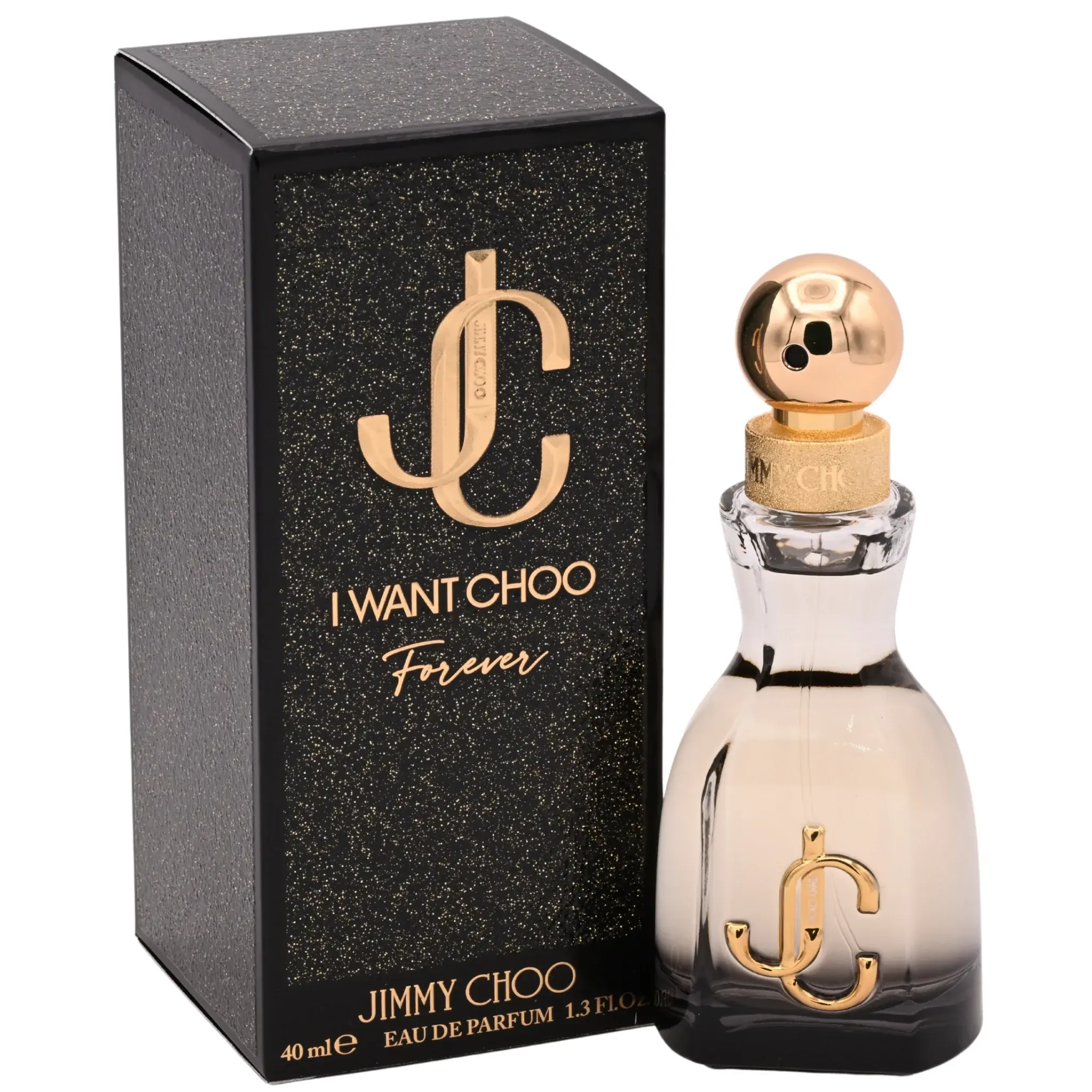 Women's Jimmy Choo I Want Choo Forever Eau de Parfum (EDP) Spray - 1.3 fl oz (40ml), New in Box (NIB), New Retail, Confident Warm Floral Women Perfumes with Black Cherry Liqueur, Jasmine, Rose, Vanilla, Moss Accords, Spicy Lasting Depth for Evenings Out