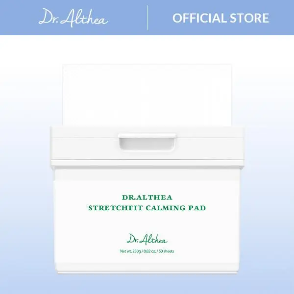 [Dr.Althea Official] StretchFit Calming Pad - Soothing & Relief with Centella Asiatica Extract, Hydration Sheet Mask with Panthenol, Vegan Korean Skincare (50 Pads)