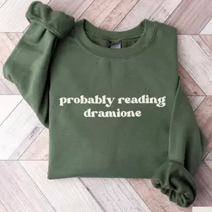 Probly Reading Dramione Manacled Slytherin TShirt/Sweatshirt/Hoodie, Dark Romance Fanfiction Merch, Bookish Wizard Fandom Apparel, Hogwarts House Pride Outfit, Gift for Book Lovers