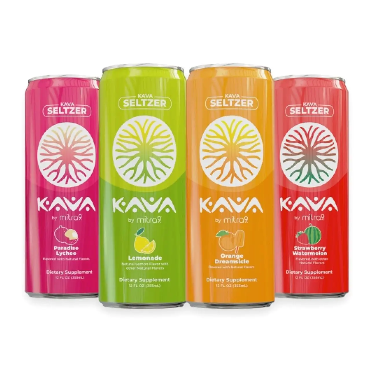 MITRA9 Botanical Beverages - Kava Drink Flavor Variety Pack With Kava Root Extract - Mood Enhancer - Plant Based - Promotes Natural Calm & Clarity (12 Fl. Oz) (4)
