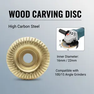 3PCS Angle Grinder Spike Disc Polishing Wheel Outdoor Camping Woodworking Grinding Shaping Tool for DIY Projects