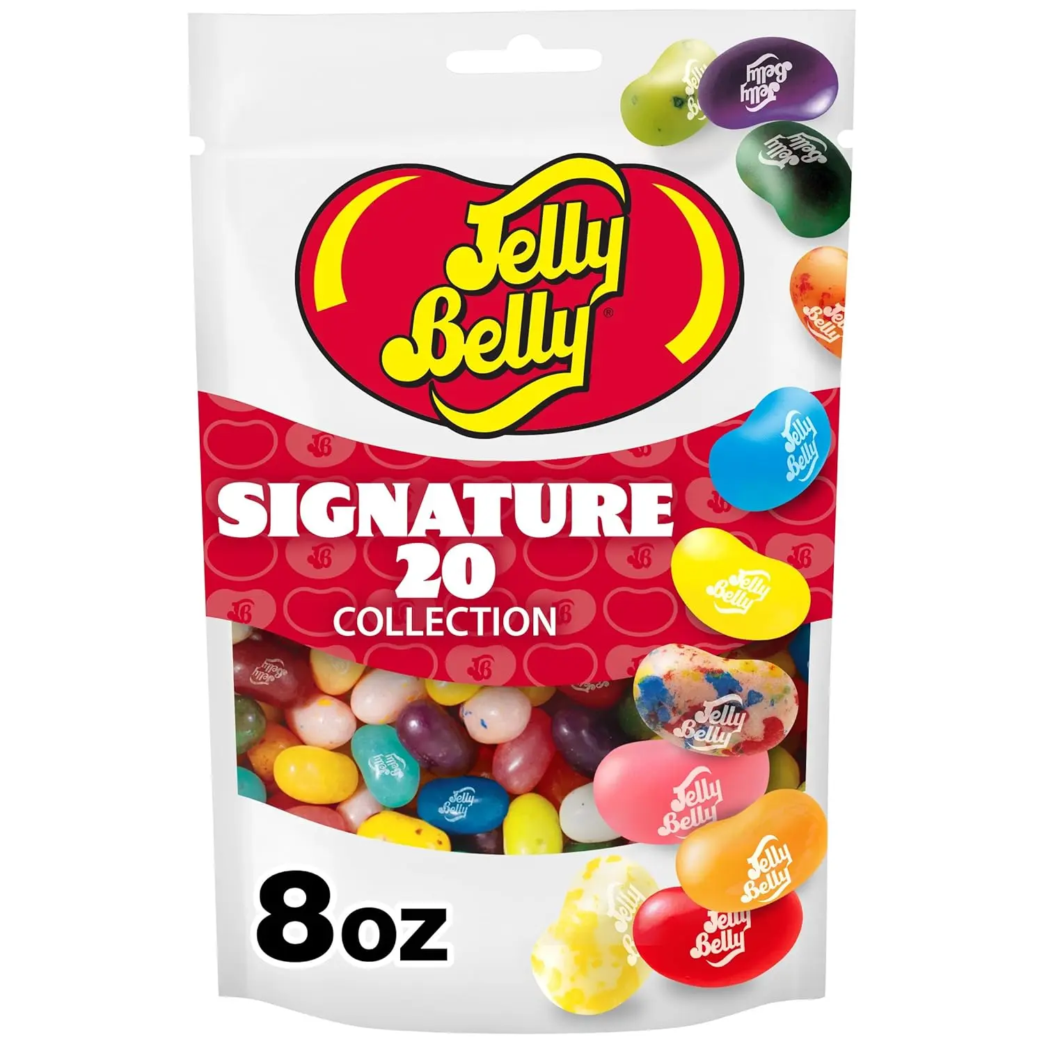 Jelly Belly Signature 20 Collection Jelly Beans, 1 Pouch, Premium Jelly Beans for the Flavor Aficionado, Assortment May Vary, 8 oz