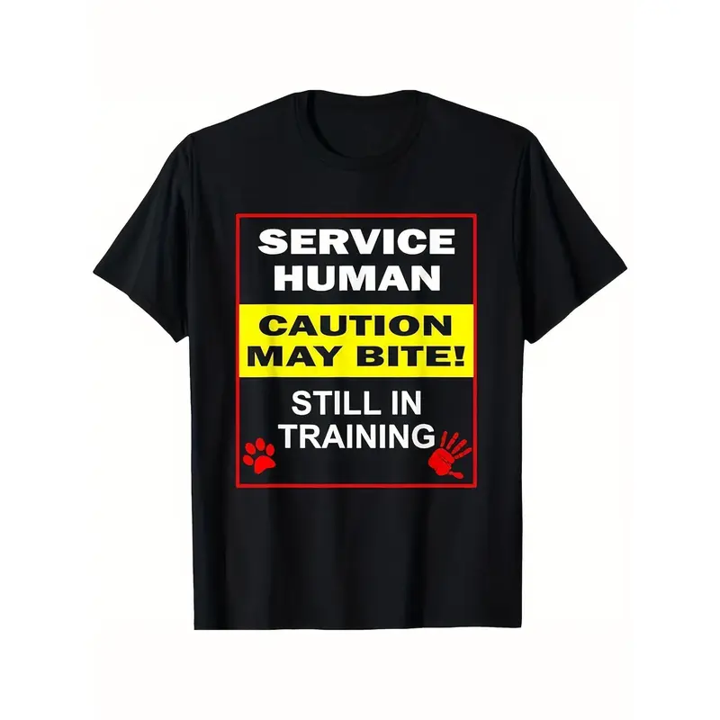 Summer t Shirts Emotional Support Human Do Not Pet - Service Dog Love Streetwear Casual Crewneck Tshirt