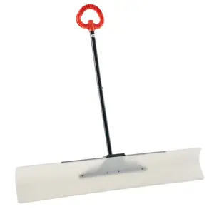 Plastic Snow Pusher Shovel 48in Heavy Duty Snow Plow for Driveway Ergonomic Grip