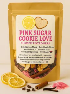 Handcrafted 2oz Pink Sugar Cookie Love – Simmering Potpourri – Natural Home Fragrance