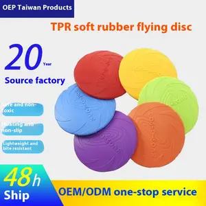 Pet the Toy Dog Frisbee Pet Toy Frisbee Dog Silicone Bite-Resistant Frisbee Floating Training Throwing Toy