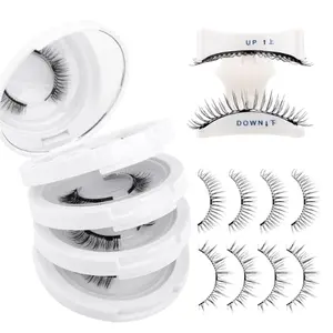 "4PCS Magnetic Eyelashes Kit – Reusable No-Glue Lashes with Applicator"