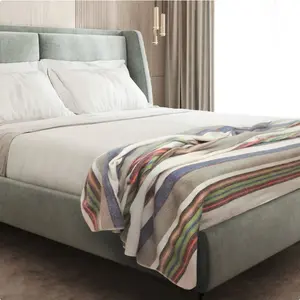 Alpaca Wool Throw Blanket - Soft Blend of 80% Alpaca & 20% Acrylic - Andean Civilization-Inspired Design - Affordable Alternative to Hermes - Vibrant Colors - Bedding & Soft Furnishings - Perfect Gift for Holidays