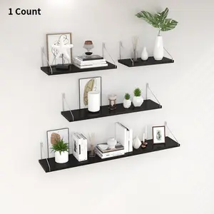 Wall Mounted Shelf, 1/3 Counts No Drill Wall Mounted Shelf, Wall Hanging Shelf for Home Bedroom Kitchen Bathroom Toilet Study Room, Wall Mount Design