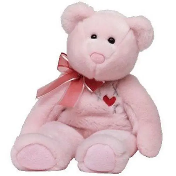 TY Beanie Buddy - SWEETEST the Valentine's Bear (Internet Exclusive) (14 inch) - MWMTs