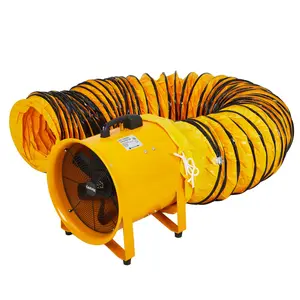 Garvee 12 Inch Heavy Duty Utility Blower Fan, 3500 CFM High Velocity Portable Industrial Exhaust Fan, with 32.8ft Vinyl Hose - Ideal for Crawl Spaces, Attics, Basements, Workshops, Garage