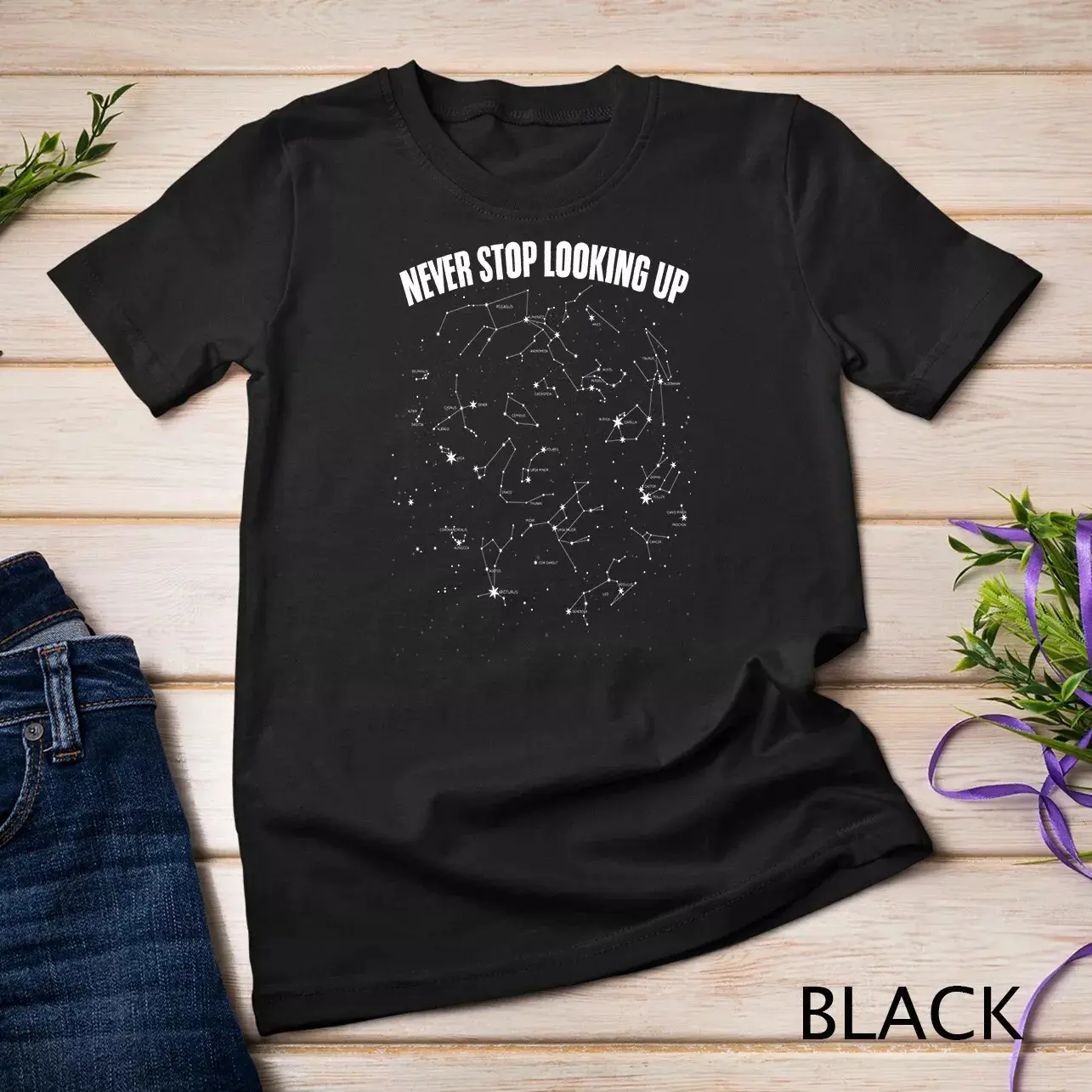 Stargaze Astronomy Watch Stars Cosmology Constellation Unisex T-shirt