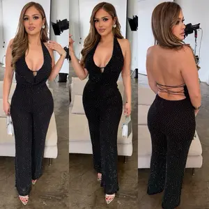 Berenice rhinestone jumpsuit
