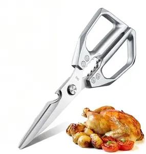 Multi-Function Kitchen Scissors, Stainless Steel Kitchen Shears, Heavy Duty Poultry Shears, Hard Steel Shears Meat Scissors Dishwasher Safe, Multifunctional Household Scissors Suitable for Kitchen and Daily Use, Christmas and New Year Gifts
