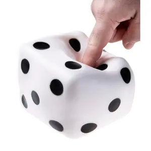 Giant Dice Stress Ball - Six-Sided Stress Reliever with Malleable Interior & Glossy Exterior for Ages 8+