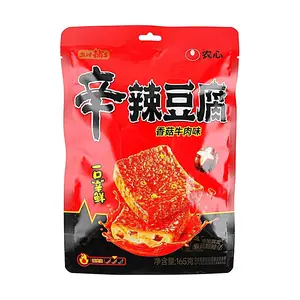 YANJINPUZI x Nongshim Spicy Tofu Snack - Mushroom Beef Flavor, 165g - Korean Inspired Savory & Spicy Treat