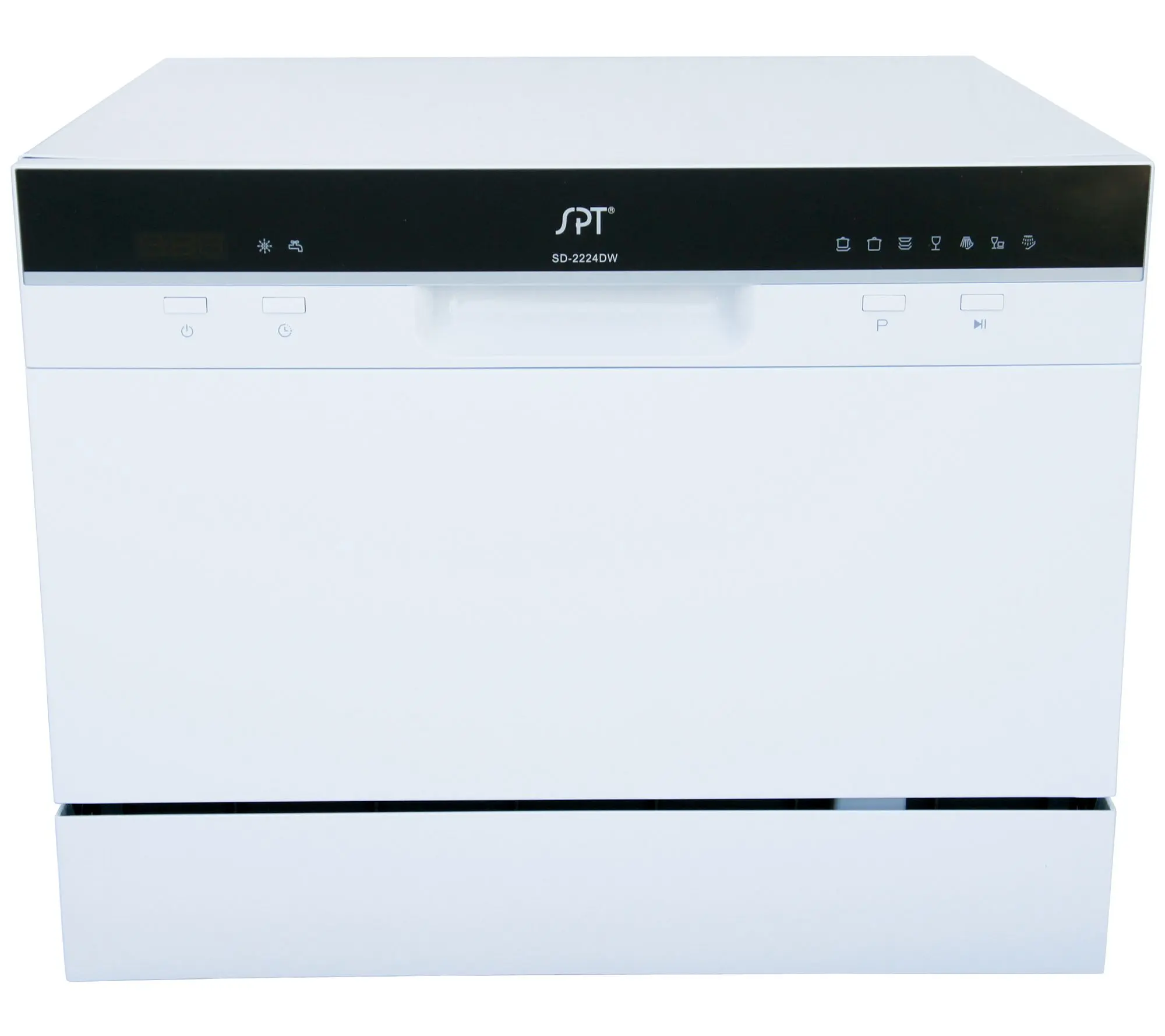 SPT Countertop Dishwasher with Delay Start in White SPT Countertop Dishwasher with Delay Start in White
