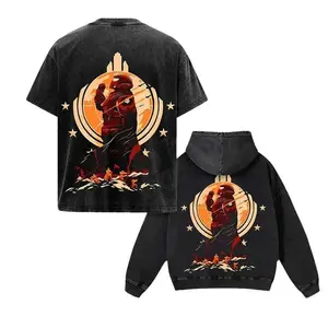 Helldivers 2 Oversize Unisex Washed Hoodie & T-Shirt, Double Printed Streetwear Game Merch Gift For Fan