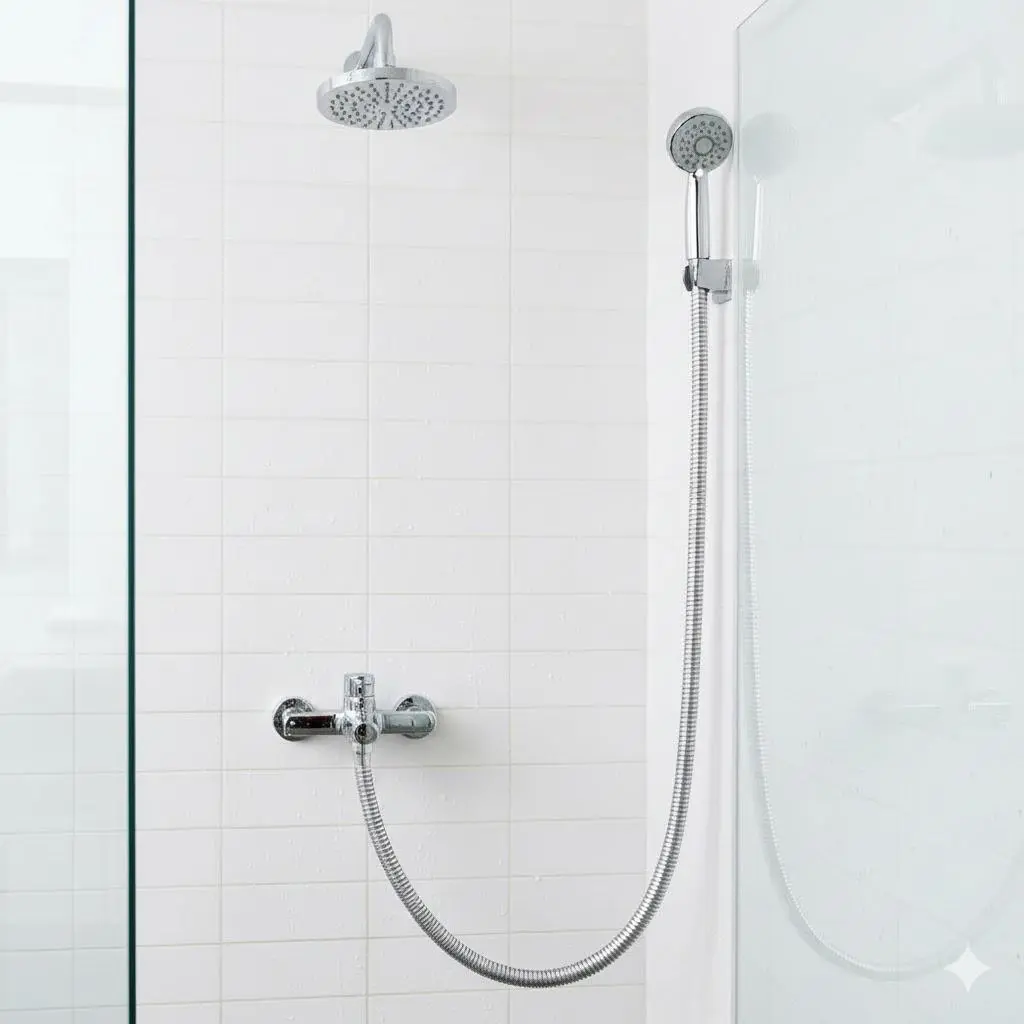 Premium Stainless Steel Shower Hose with Thick Silicone Layer, Leak-Proof & Durable. Flexible Anti-Tangle Design, Smooth Bending, Fits Multiple Faucets. Corrosion-Resistant Inner Tube for Enhanced Shower Experience.