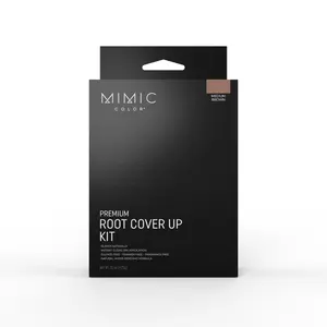Mimic Color Root Touch-Up Kit - Medium Dark Brown Beauty Products for Grey Hair Coverage, Includes Wax, Cream, Brush for Fast Gray Cover Between Salon Visits