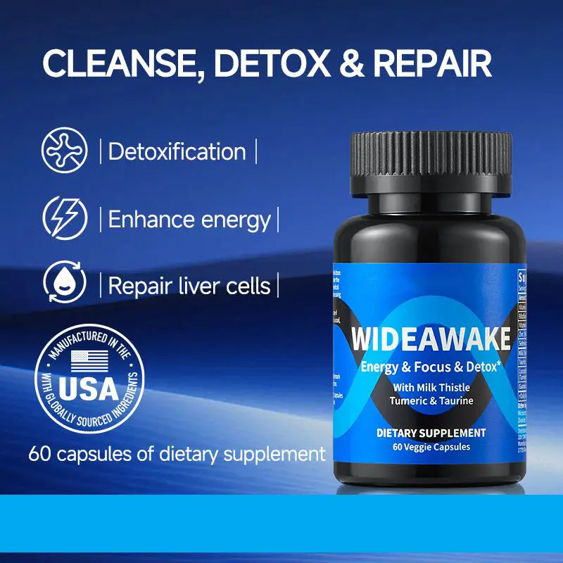 Cleanse & Revitalize Naturally | Guarana, Zinc & Milk Thistle for Liver Health, Vitality & Daily Detox | Edible Dietary Supplement | FDA Registered & GMP Certified