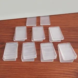 32 count Clear Shims, Furniture Levelers, Plastic Shims, Shims and Wedges for Leveling, Highest Side 1/4" Short Toilet Shim and 3/8" Tall Table Leveler, Trimmable Rubber Wedge for Uneven Floors