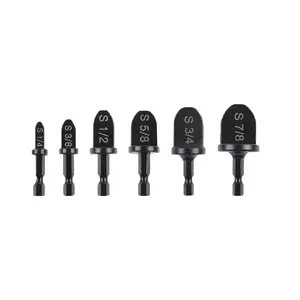 5-Piece Expandable Tube Expander Set, Hvac Copper Pipe Expansion Tools, Hex Handle Flaring Tool for Air Conditioning & Refrigeration
