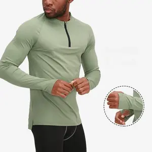Men's Compression Shirt with Long Sleeves for Ideal Fit - Menswear, Top