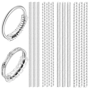 Silicone Ring Sizers Set, Invisible Adjuster for Loose Rings, Universal Jewelry Size Adapter, Resizer, Tightener, for Men and Women