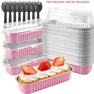 30pcs Aluminum Baking Cup Set, Creative Multi-Functional Sweet Treat Box, Ideal for Cake, Bread, Sushi, Cheese, Kitchen, Party, Holiday