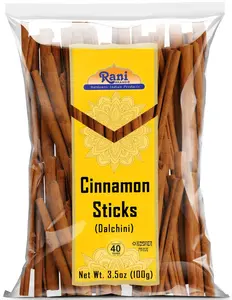 Rani Cinnamon Sticks 3.5oz (100g) - 18-22 Sticks - Strong Aroma, Perfect for Baking, Cooking & Beverages | 3+ Inches Length - Cassia Saigon Cinnamon from Vietnam | Kosher