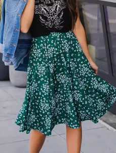 Evening Stroll Floral Skirt