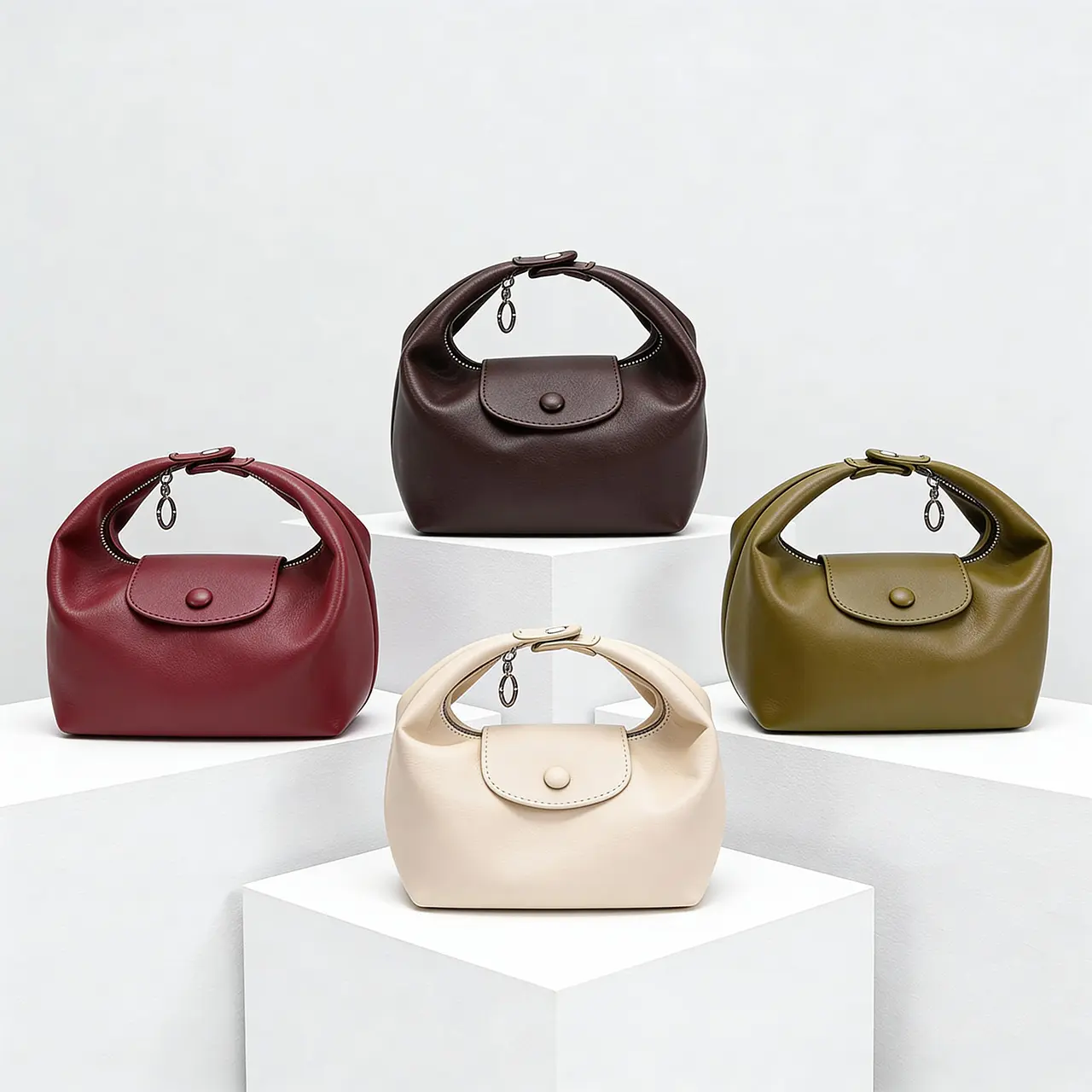 3-Way Convertible PU Soft Leather Bag Multiple Colors Detachable Straps Spacious Interior for Everyday Travel Cross Body Bags Elegant Casual Handbag