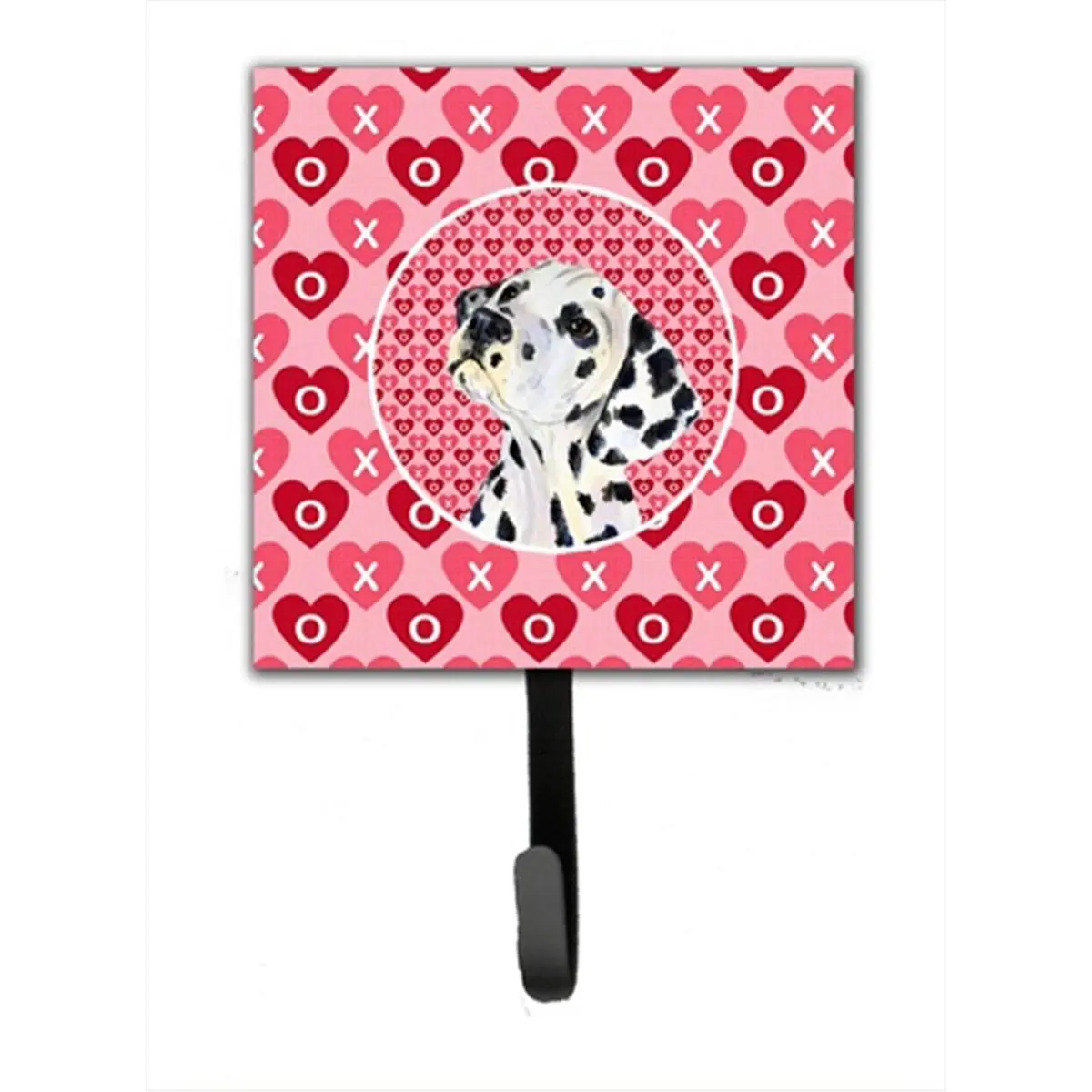 Dalmatian Decor Metal Hook - 1 Hanger with 1 Metal Plate, Bolt-On Wall Hanging, Multi-Functional for Leash, Key Storage, 0.75 lbs