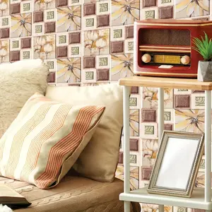 12pcs Self-Adhesive 3D Wall Stickers, Waterproof Oilproof Removable DIY Decals for Bedroom Living Room Background Walls Decoration