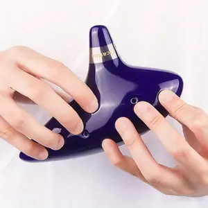 Ff Bonfires 12 Hole Ocarina Ceramic Ocarina Flute, Music Instrument Share, High-Quality Musical Instrument, Perfect Gift Choice, Ceramic Material