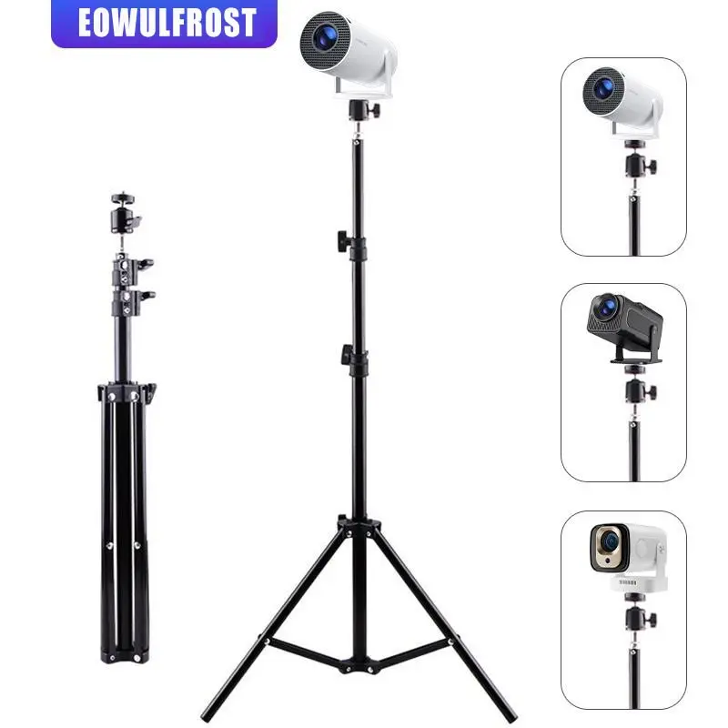 120cm Portable Durable Projector Stand, Retractable Universal 1/4 Screw Floor Tripod, Adjustable Height Camera Traveling Product, Ideal for Home & Office Use, Accessories, Adjustable Mount