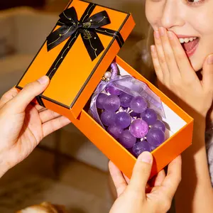 Handmade Grape-Shaped Soap Set (25 Pieces), Decorative Scented Soaps for Hand Washing, Elegant Fruit-Inspired Design, Gentle Everyday Use, Ideal for Home Décor, Party Favors, Holiday Gifts, Bathroom Display, and Creative Gift Sets