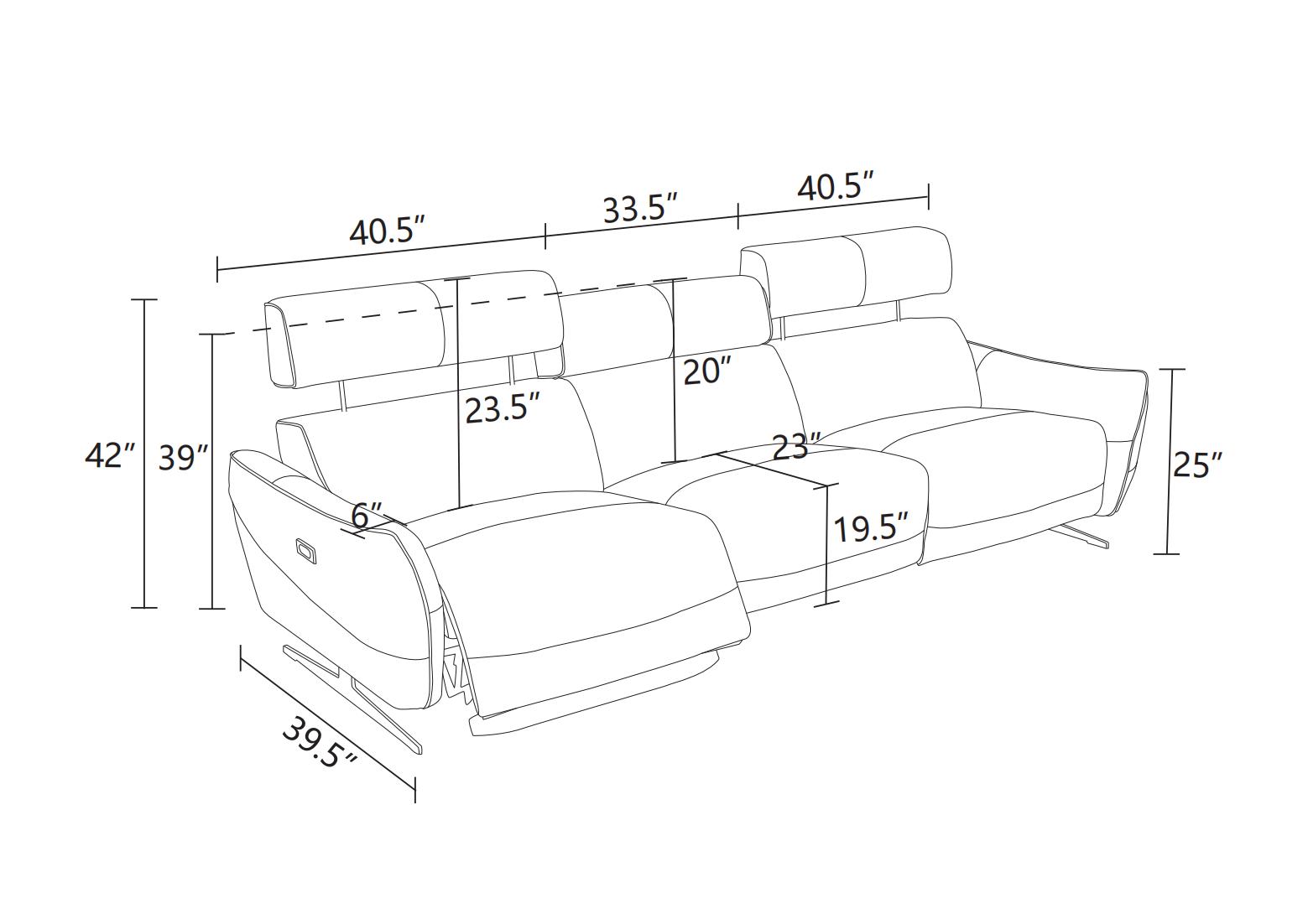 Lifestyle Beige Top Grain Leather and PVC 3-Piece Living Room Recliner Sofa Set