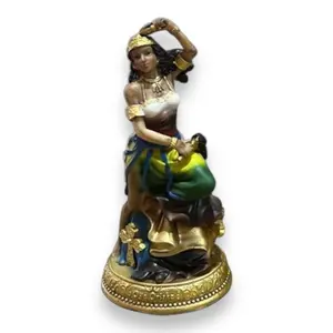 Yoruba Orisha Oya Resin Figurines - Multi-Size (5in, 8in, 19in, 36in) - Polished Finish Altar Ornaments, Home Supplies