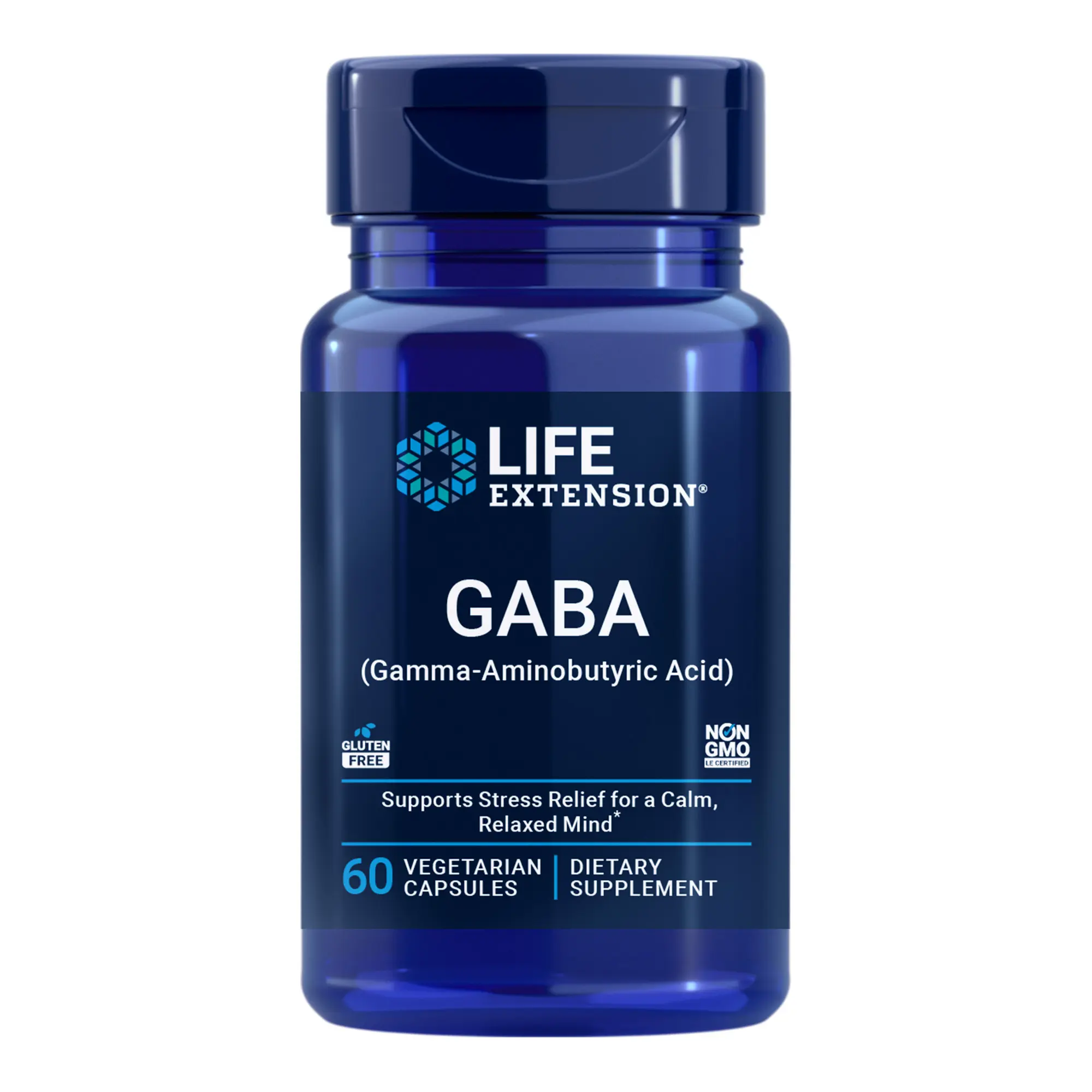 Life Extension GABA 60 Vegetarian Capsules
