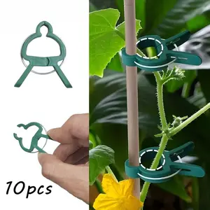New adjustable plant support clip, a must-have for gardening, a support tool for tomatoes, vines and flowers, a reusable and durable plastic clip that helps the garden stay neat and beautiful, a Mother's Day gift, Garden Supplies