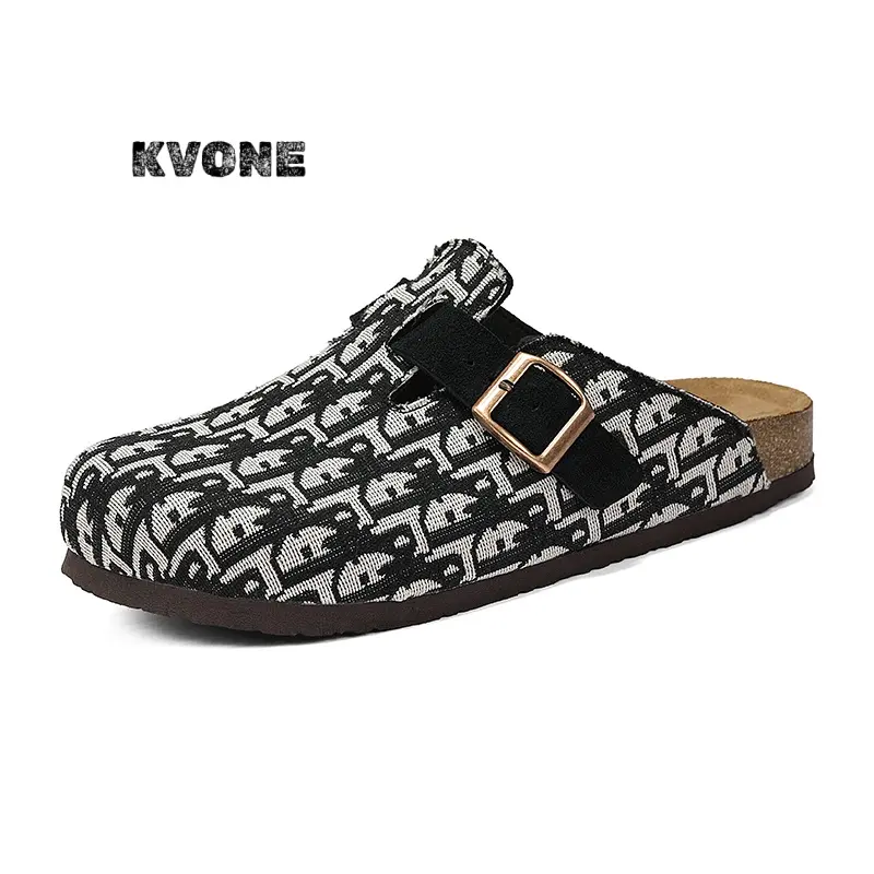 KVONE-Unisex High-Qualit Non Slip Slippers, Comfortable Satin Clogs with Adjustable Strap,arch support flat buckle Mules,Breathable Clogs,House toe shoes, Home Slippers, Anti-Slip Outdoor Shoes, Casual Fashion Boots, Perfect Gift Choice.