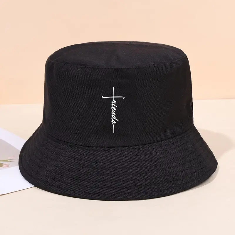 Cross Printing Reversible Bucket Hat, Fisherman Hat, Lightweight Sun Hat, Casual Holiday Beach Sun Hat for Travel, Fashion Accessories for Men & Women, Casual Trendy Hat, Fashionable Hats