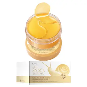 Korean Snail Mucin Eye Mask with Caffeine Firming, Nourishing and Hydrating Under Eye Patches for Dark Circles Puffiness and Fine Line Care