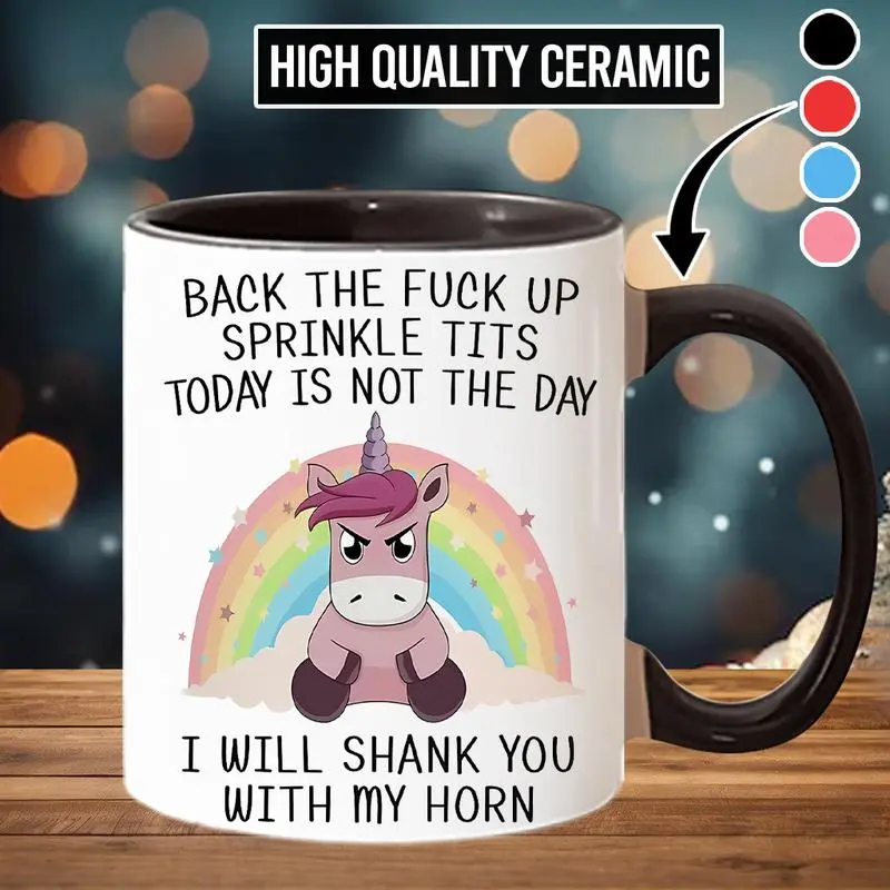 Funny Unicorn Mug I May Sparkle, But Don't Underestimate My Rage - Funny Gift Mug For Best Friend Cup Ceramic Drinkware, summervibes
