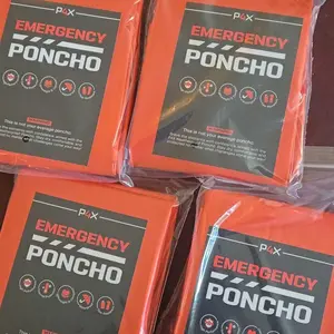 P4X Emergency Poncho Mylar Survival Blanket