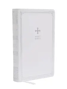 Catholic Edition Gift Bible, White Leathersoft (Comfort Print, Holy Bible, Complete Catholic Bible, NRSV CE): Holy Bible Imitation Leather